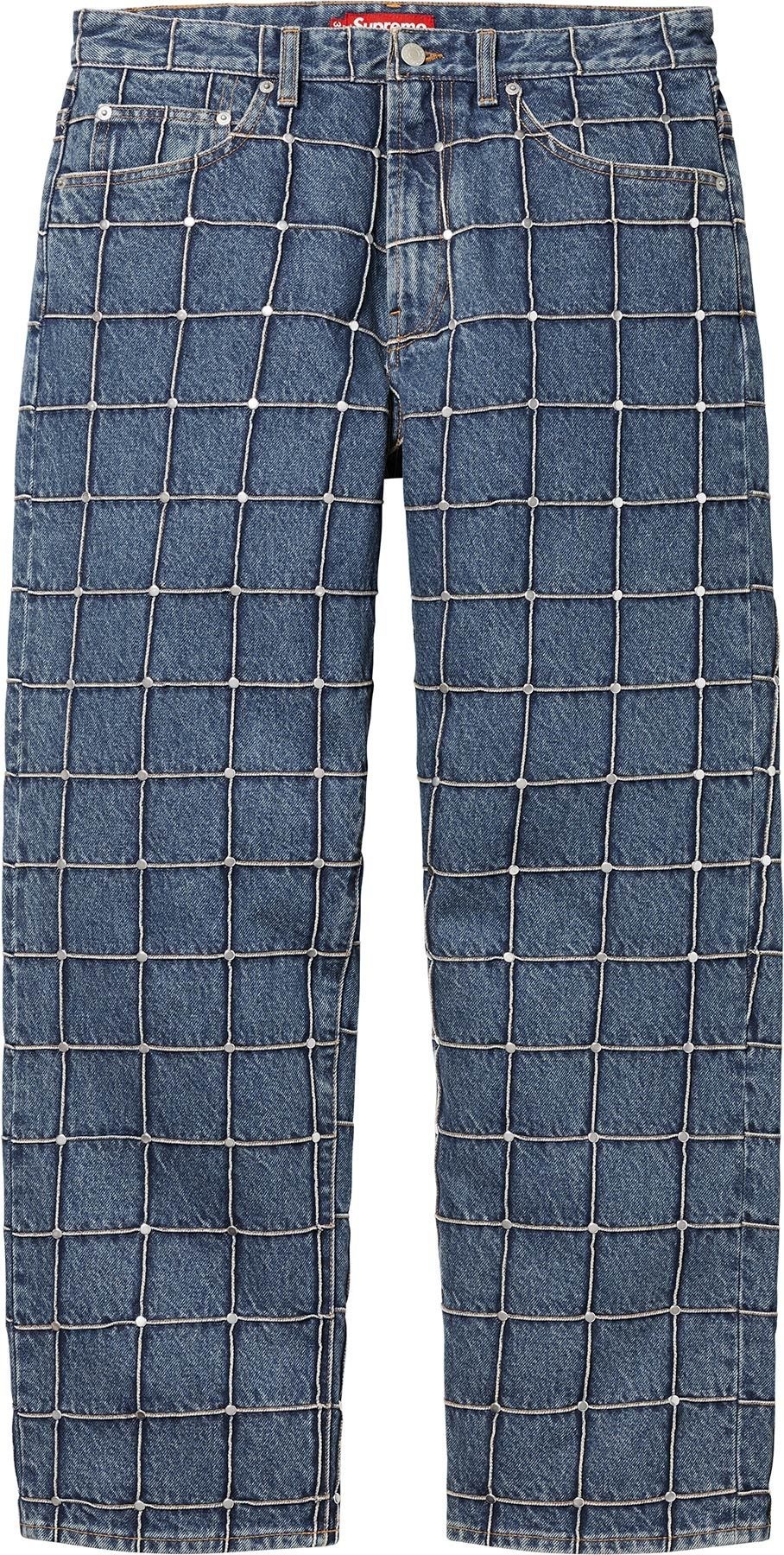 Studded Seam Loose Fit Jean view 6